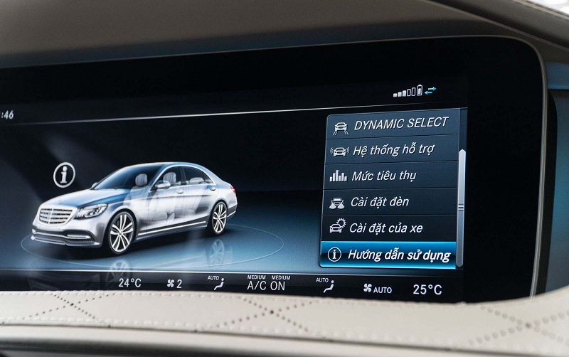 Sách điện tử hướng dẫn sử dụng Mercedes ngay trên xe